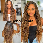 Honey Blonde Braiding Hair for Boho Braids Bohemian Boho Braiding Hair for Black Women