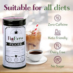 FigBrew Organic Roasted Cacao and Fig Coffee Alternative - Low Acid, Caffeine-Free, Gluten-Free, Vegan, Keto-Friendly Pure Blend - Natural Daily Energy Boost, 40 Cup Tin
