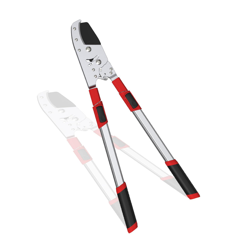 GARTOL Heavy-Duty Extendable Loppers, 28"-41" Telescopic Tree Trimmer, Double Ratcheting Branch Cutter, Anvil Lopper for Thick Branches, Cuts 2" Dry Wood