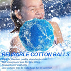 60 Pcs Reusable Water Balls, Reusable Water Balloons for Outdoor Toys and Games, Water Toys for Kids and Adults Boys and Girls - Summer Balls for Pool and Backyard Fun