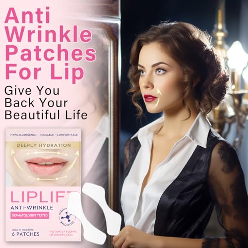 Anti Wrinkle Patches for Lip, Overnight Smoothing Wrinkles - Anti-Wrinkle Silicone Facial Patches for Lip, Fine Lines Wrinkle Patches for Smile Line & Lip Area