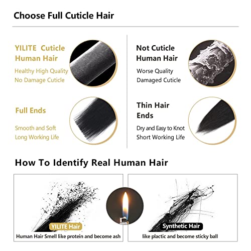 YILITE Tape in Hair Extensions Human Hair #2-6-2 Straight Hair Balayage Darkest Brown Roots Fading to Darkest Brown 24 Inch(Pack of 20) #2-6-2 Balayage Dark Brown to Chestnut Brown