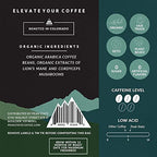 Peak State BRAIN SUSTAIN Coffee - Dark Roast - Whole Bean Lion's Mane Mushroom Coffee - Mold Free, Mycotoxin Free, Organic, Non-GMO, Low Acid (12 oz, Whole Bean)