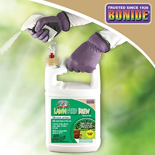 Bonide Captain Jack's Lawnweed Brew, 128 oz Ready-to-Use Spray, Fast-Acting Formula Controls Weeds, Moss, Algae, Lichens & Disease