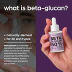 50% Beta Glucan Serum | Anti-Aging, Hydrating & Plumping for Dry Skin, Fine Lines, Wrinkles, Dark Spots | Niacinamide, Centella, Hyaluronic Acid | Korean Skincare | Lightweight, Non-Greasy