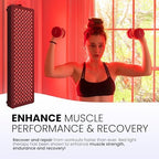 Hooga Red Light Therapy Panel for Face & Body, 60 LEDs, 660nm & 850nm Near Infrared, Timer for Pain Relief, Skin Health, Anti-Aging, Sleep, Energy & Recovery, Includes Hanging Kit & Handle - HG300
