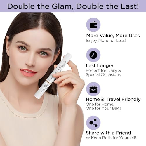 BEYELIAN Lash Bond and Seal, Cluster Lash Glue for Individual Cluster Lashes DIY Eyelash Extensions Latex Free Aftercare Sealant with Mascara Wand Super Strong Hold 72 Hours (2 Pack)