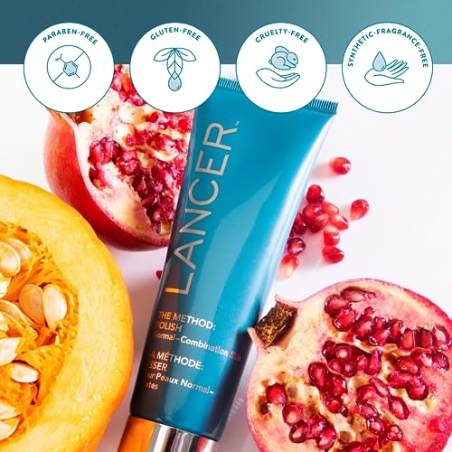 Lancer Skincare The Method: Polish Facial Exfoliator, Daily Exfoliating Face Wash with Natural Minerals, Polish Normal-Combination Skin, 2 Fluid Ounces
