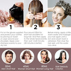 TSSPLUS Dark Red Wine 3 in 1 Instant Hair Color Shampoo for Gray Hair, Herbal Hair Dye Shampoo for Women Men, Long Lasting Red Hair Shampoo, 17 Fl Oz, Dark Red Wine