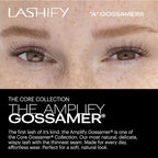 Lashify Amplify 10mm Gossamer Eyelash Extensions Refill, Minx Color, DIY False Lashes for a Natural Look