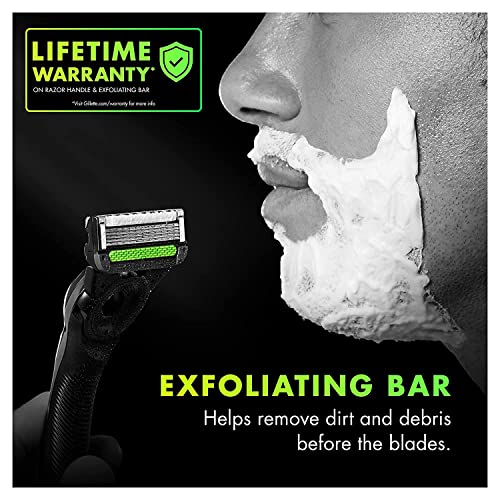 Gillette Labs Men's Razor Blade Refills with Exfoliating Bar, Compatible with Gillette Labs Razors, 10 Cartridges