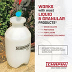 Chapin 20003 Made in USA 3-Gallon Lawn and Garden Pump Pressured Sprayer, for Spraying Plants, Garden Watering, Lawns, Weeds and Pests, Translucent White