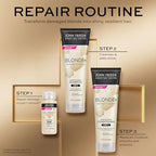 John Frieda Blonde+ Hair Repair System Bundle, Includes Full Repair System, Pre-Shampoo Treatment 3.3oz, Bond Building Shampoo 8.3oz, and Conditioner 8.3oz, Strengthens and Repairs Damaged Hair