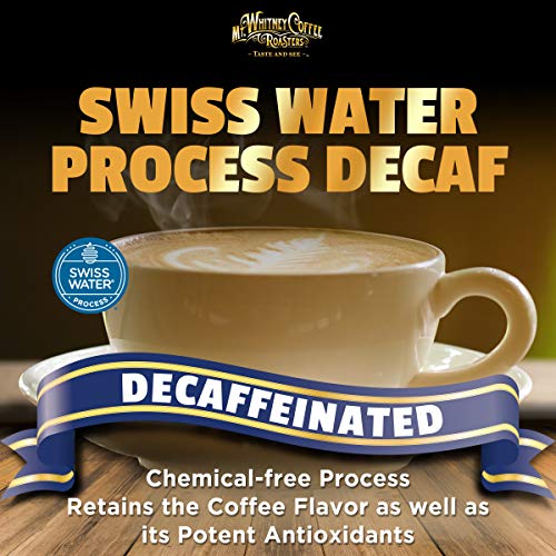 Mt. Whitney Organic Swiss Water, Low Acid, Decaf Coffee from Peru (Whole Bean, 12 Oz)