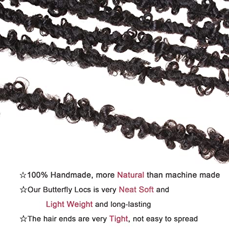 Leeven Pre-twisted butterfly locs crochet hair 24 Inch Blonde BoHo Butterfly Faux Locs Crochet Braids Hair Distressed Butterfly Loc Hair Extensions for Women 27#