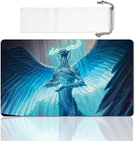 Board Game MTG Playmat Games Size 60X35 cm CCG Compatible for MTG CCG RPG Trading Card Game (MTG1-UGIN, The Spirit Dragon)