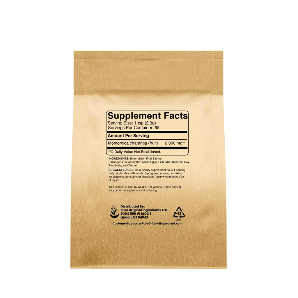 Pure Original Ingredients Bitter Melon (1lb) Traditional Supplement, Natural Extract, Non-GMO