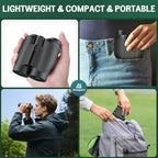 Aurosports 16x32 Compact Binoculars for Adults and Kids - High Powered Small Binoculars with Low Light Vision - Easy Focus Lightweight binos for Bird Watching Hunting Travel Hiking
