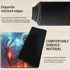 Playmats for Magic: The Gathering MTG Card Game Mat Plus 50 Pcs Card Sleeves, 24 x 14 inch TCG Mat with Stitched Edge for Commander Deck Duskmourn Board Game, Arborist Fire