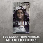 Got2b Metallics Permanent Hair Color, M64 Purple Night Charcoal
