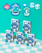 Milliways Mighty Mint Super Natural Gum - Plastic-Free Chewing Gum | Xylitol, Aspartame-Free, Sugar-Free, Plant-Based | 12 Packs of 10 Pieces (120 Pieces Total)