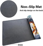 Premium Board Game 24x14in MTG Playmat Compatible for OCG CCG RPG TCG Playmat (Ice and Fire)