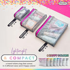MUMI Travel Toiletry Bag Set 3 Water-Resistant Bags for Toiletries, Makeup, Shaving Essentials, Portable Organizer for Men & Women, Perfect for Travel Essentials