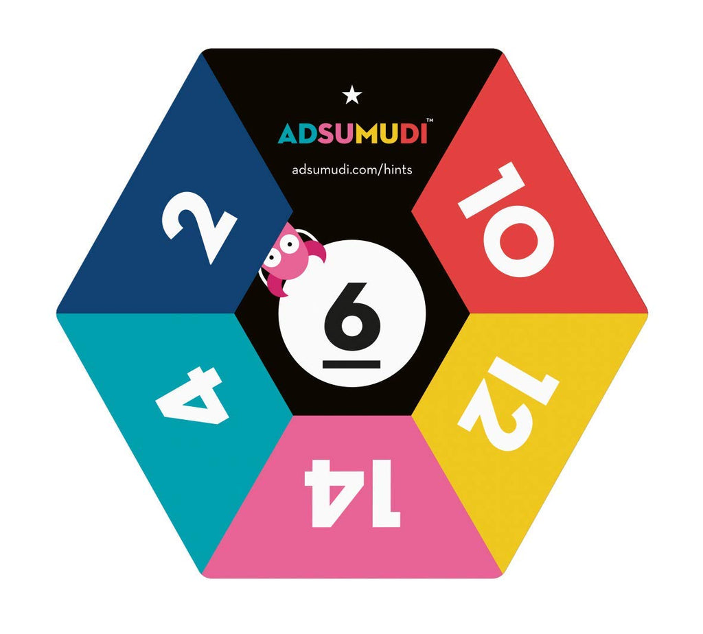 Evermade Adsumudi Math Game - The Monstrously Fun, Smart Game for Kids to Practice Multiplication, Division, Addition and Subtraction - Great for Kids Ages 8-12
