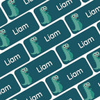 – Personalized Name Labels for Kids (120) – Waterproof & Durable Stickers for Clothing, School & Daycare Items - Dinosaurs