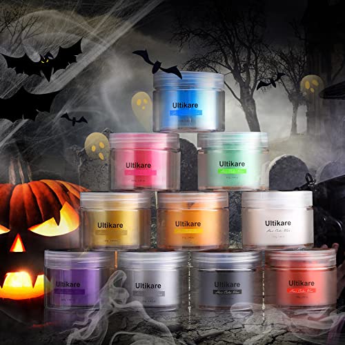 Ultikare Temporary Hair Color Wax, Grey, Natural Hair Wax Color Mud Cream for Dark Hair, Washable, Kids, Halloween, Cosplay, Party, Girls