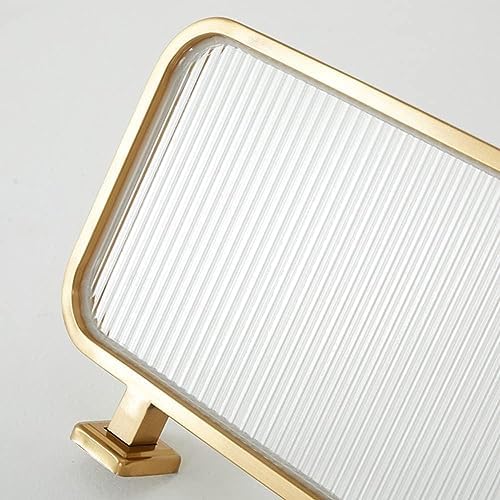 Commercial Partition Screen Privacy Panels - Protection Screen - Modern Divider Screen for Office, Restaurant, Hotel, Countertop (Color : Gold, Size : 120 * 30cm)