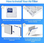 Filter King 20x23x1 Air Filter | 3-PACK | MERV 8 HVAC Pleated A/C Furnace Filters | MADE IN USA | Actual Size: 19.5 x 22.5 x .75"