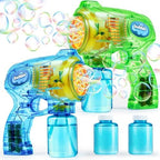 JOYIN 2 Bubble Guns Blaster Kit with 2 Solution for Kids, Automatic Bubble Maker Blower Machine for Party Favors, Birthday, Outdoor & Indoor Activity, Summer Toy