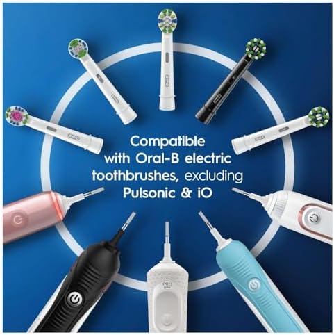 Oral-B Precision Clean Electric Toothbrush Head with CleanMaximiser Technology, Excess Plaque Remover, Pack of 12 Toothbrush Heads, Suitable for Mailbox, White