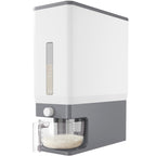 Lifewit Rice Container 25 Lbs, One-Press Dispenser with Measuring Cup