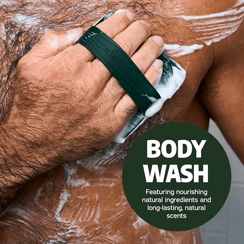 NEW Dr. Squatch Natural Body Wash and Hair Kit for Men Gift Set - Pine Tar - Exfoliating Body Wash (14 oz, 2 Pack) + Shampoo (8 oz) + Conditioner (11.5 oz)