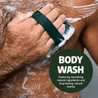 NEW Dr. Squatch Natural Body Wash and Hair Kit for Men Gift Set - Pine Tar - Exfoliating Body Wash (14 oz, 2 Pack) + Shampoo (8 oz) + Conditioner (11.5 oz)