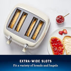 Oster 4-Slice Toaster with Extra Wide Slots, Oat Milk