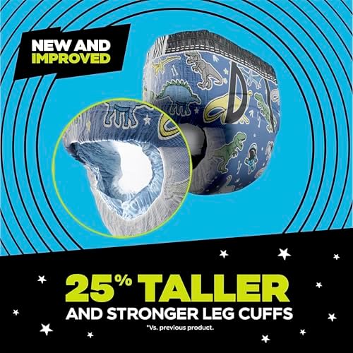 Ninjamas Boys Bedwetting Nighttime Underwear, Size L (64-95+ lbs), 34 Count, Overnight Protection, Ultra Absorbent, Hypoallergenic