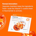 Dr.Jart+ Brightamin™ Brightening Plumping Face Mask with Vitamin C | Korean Skin Care, 1 Pack