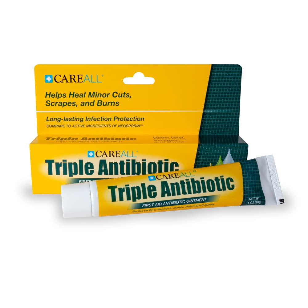 CareAll Triple Antibiotic Ointment 1.0 oz (3 Pack), First Aid Ointment for Minor Cuts, Scrapes, and Burns to Help Prevent Infection, Compare to The Active Ingredients of Leading Brands
