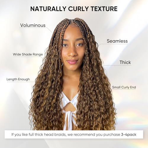 Human Braiding Hair 16 Inch 100g Ombre Highlight Deep Wave Bulk Human Hair for Braids No Weft Curly Bundles Human Hair Extensions for Boho Knotless Braids Wet and Wavy Braiding Hair (4/27)