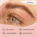 Libeauty Eyelash and Eyebrow Color Kit Brown Instant Hair Color Kit for Lash and Brow Perfect Partner for Lash Perm/Lift/Lamination Treatment Voluminous Coloring