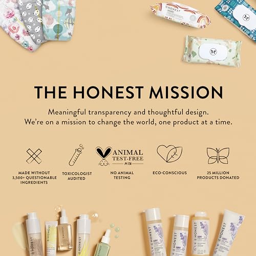 The Honest Company New Mama Care Essentials Gift Set, Hospital Bag Must Haves, Travel Size Nip Balm (0.5 oz) Glow On Body Cream (1 Gotta Face Wash (1.75 fl) with Reusable Pouch