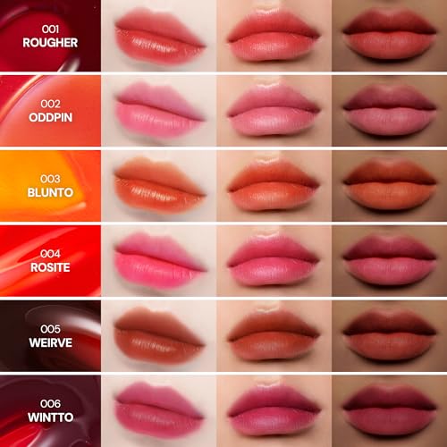 Liptique Korean Lip Stain Peel Off - 24 Hour Long Lasting Lip Tattoo, Waterproof & Transfer Proof, Nourishing & Hydrating Lip Tint for Women, Instant Plumping Lip Tints Peel Off (003 BLUNTO)