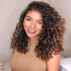 Curly Crochet Hair 14 Inch GoGo Curl Crochet Hair for Women Short Beach Curl Water Wave Crochet Braids for Women 7 Packs Curly Braiding Hair for Boho Braids (14 Inch, 1B/30)