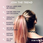 Pony Popper Hair Clip - Ultimate Solution for Full, Voluminous, and Natural Ponytails with Minimal Effort - Versatile Hair Clip for All Hair Types (Clear)
