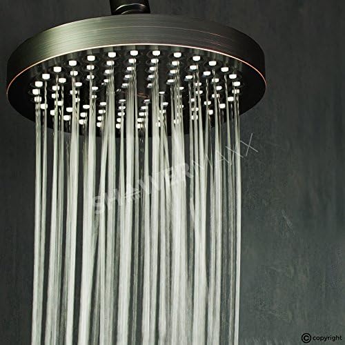 Luxury Spa Series: Bronze Rain Shower Head, 6-Inch Round Rain Showerhead with 360 Tilt, Experience Rainfall with MAXX Comfort and Elegance (Oil Rubbed Bronze)