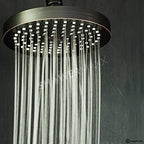 Luxury Spa Series: Bronze Rain Shower Head, 6-Inch Round Rain Showerhead with 360 Tilt, Experience Rainfall with MAXX Comfort and Elegance (Oil Rubbed Bronze)