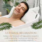 Luxury Bath Pillow for Tub - Thick and Comfortable Bathtub Pillow Support for Head and Neck and Back - Washable Quick-Drying Bath Pillows - Bath Cushion for Home Spa - Fits Any Bathtub - White